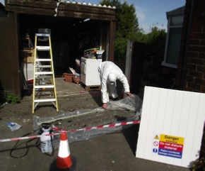 Asbestos removal decontamination
